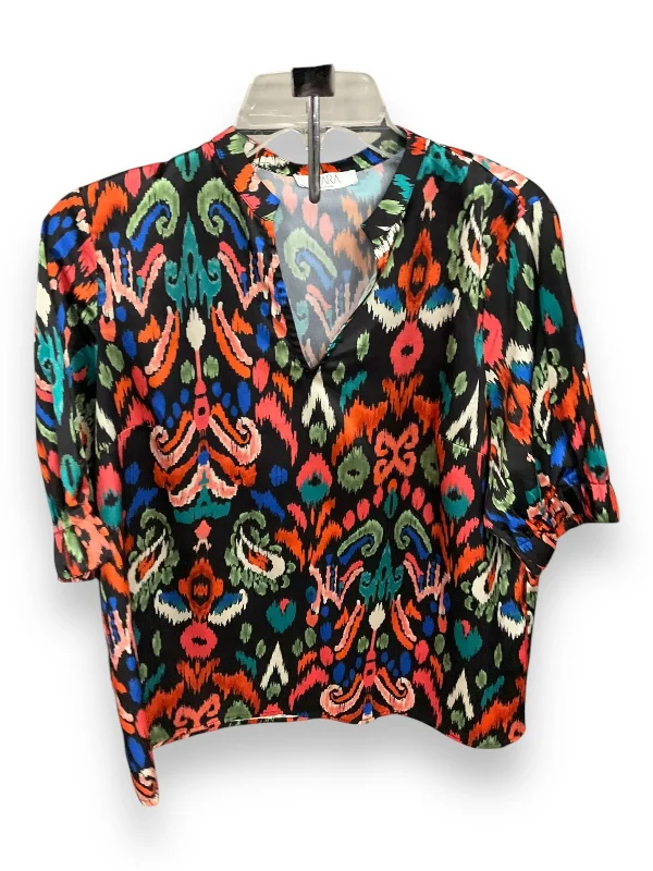 Top 3/4 Sleeve By Cmc In Multi-colored, Size: M