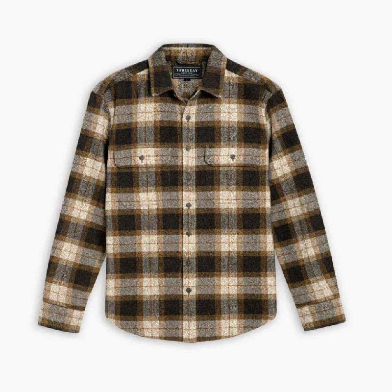 Summit Flannel Shirt | Tuscan Gold