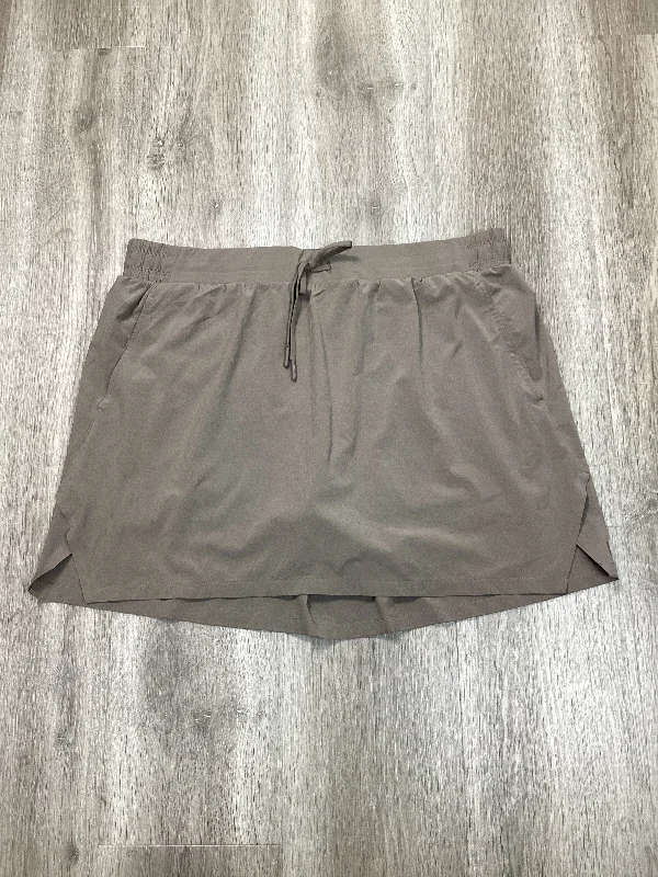 Athletic Skort By All In Motion In Brown, Size: L