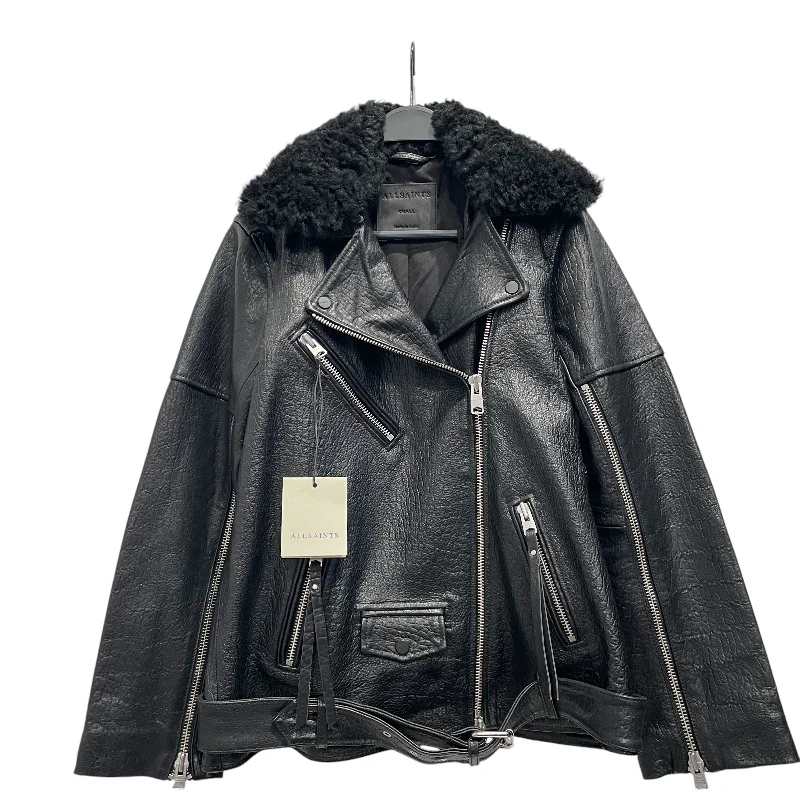 ALLSAINTS/Leather Jkt/S/Leather/BLK/Vendra Biker Jacket