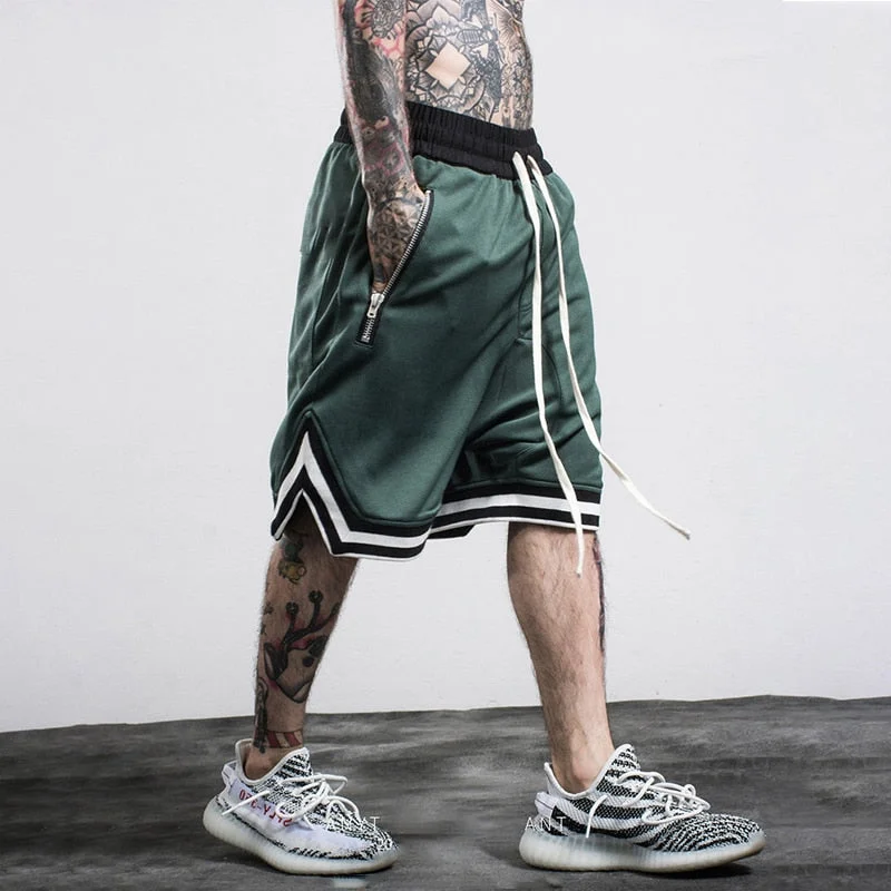 Men's Casual Shorts Hip Hop Streetwear Male Gyms Fitness Short Pants Joggers Sportswear Bottoms Bodybuilding Men Shorts Homme