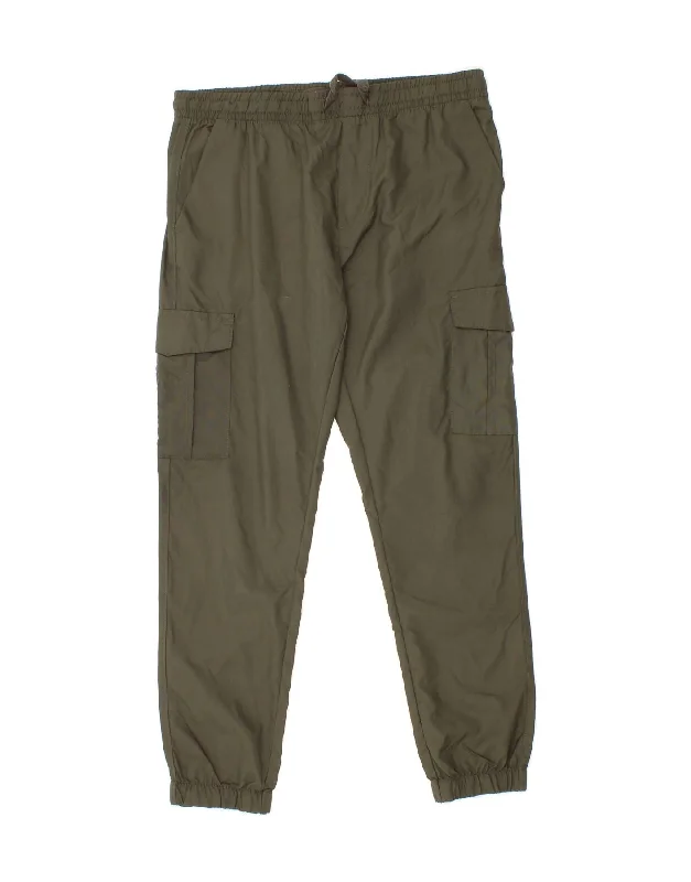 FRENCH CONNECTION Mens Joggers Cargo Trousers Medium W32 L29 Khaki