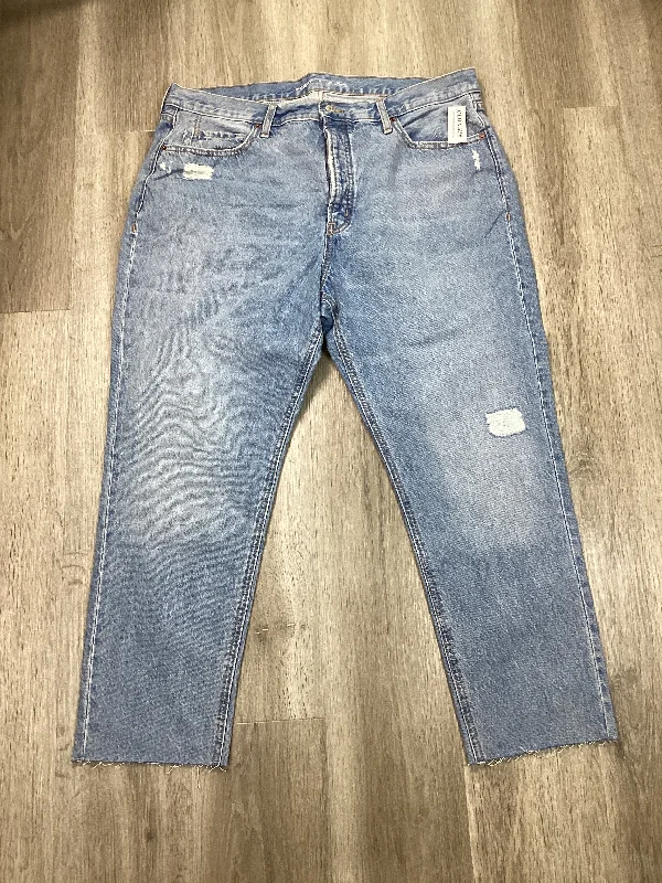 Jeans Straight By Old Navy In Blue Denim, Size: 18