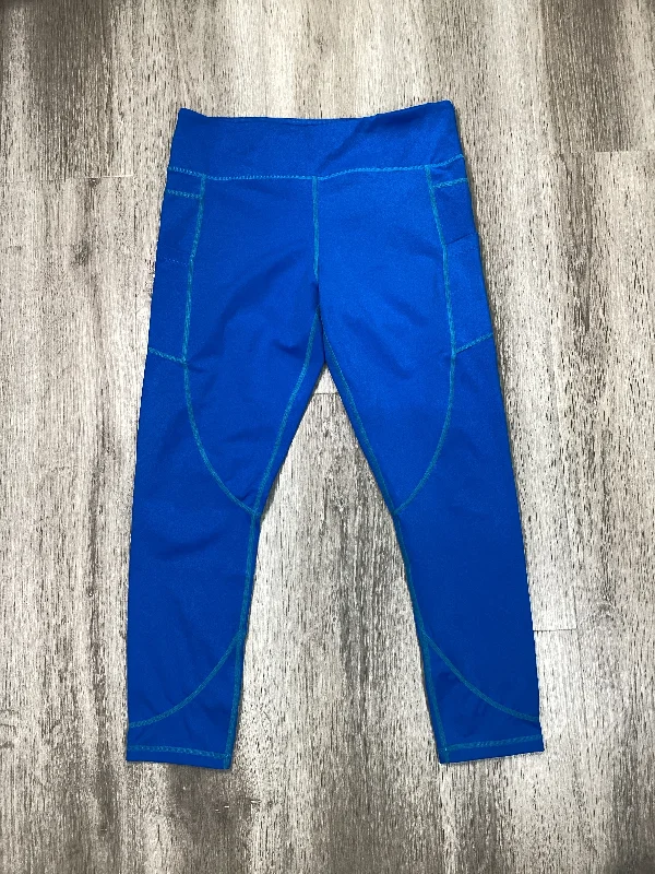 Athletic Leggings By Zyia In Blue, Size: L