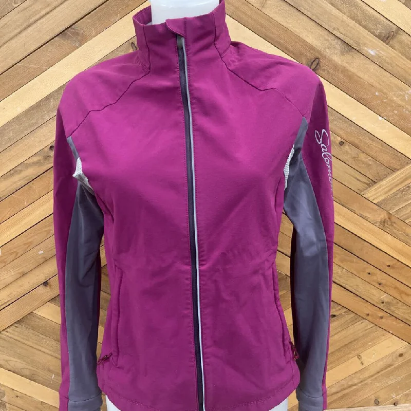 Salomon - Women's Softshell Jacket - MSRP comp $235: Pink/Grey-women-SM