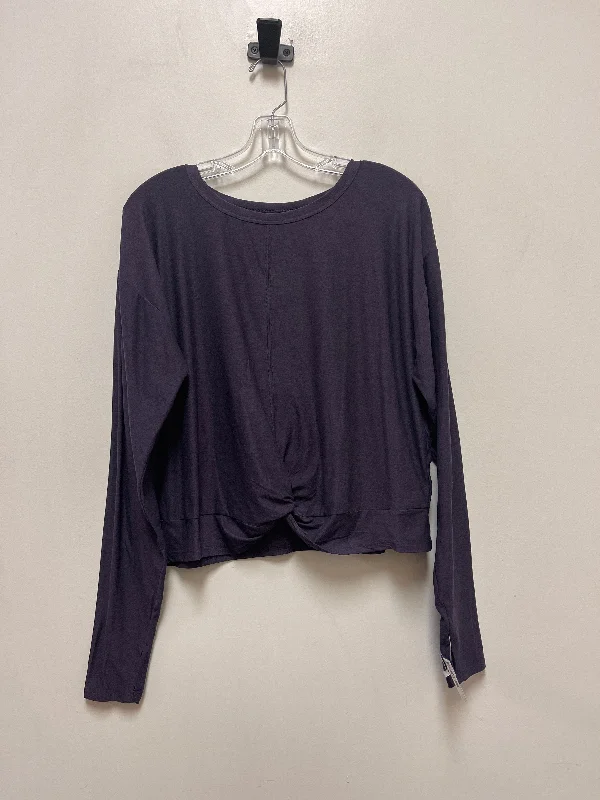 Athletic Top Long Sleeve Crewneck By Old Navy In Purple, Size: L