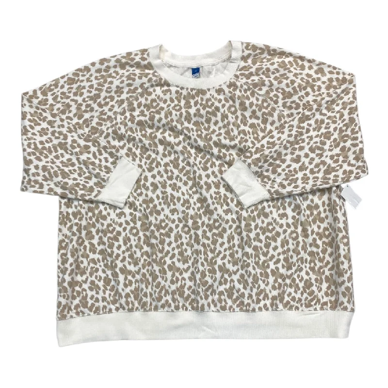 Top Long Sleeve By Old Navy In Animal Print, Size: 4x