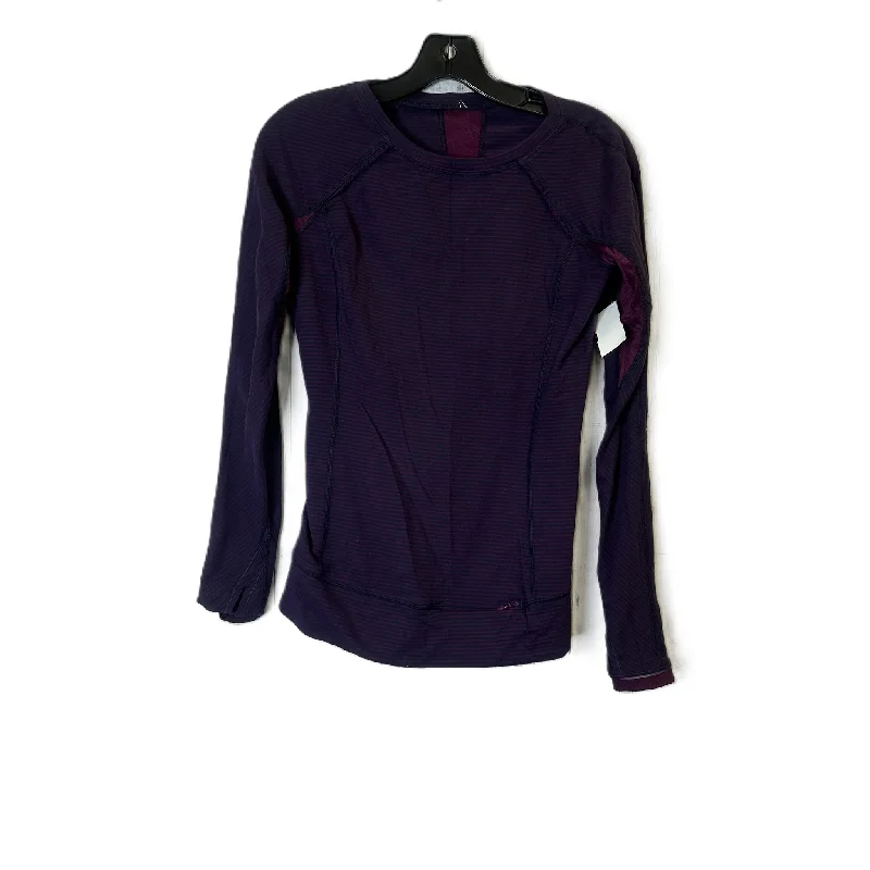 Athletic Top Long Sleeve Crewneck By Lululemon In Purple