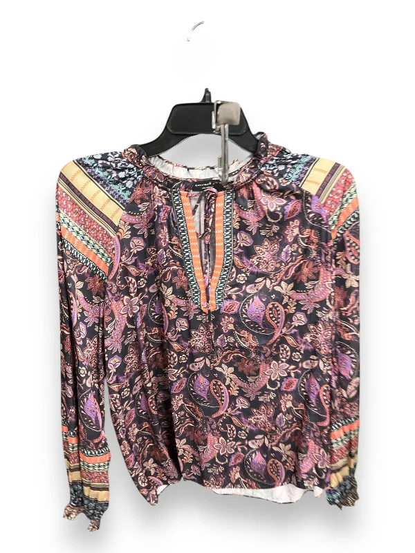 Top Long Sleeve By Current Air In Multi-colored, Size: S