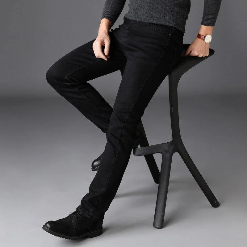 Men's Stretch Denim Straight Jeans