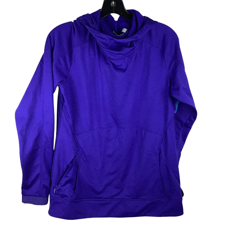 Athletic Top Long Sleeve Hoodie By Athleta In Blue, Size: M