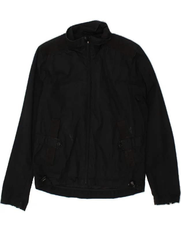 NORTH SAILS Mens Bomber Jacket UK 38 Medium Black Cotton