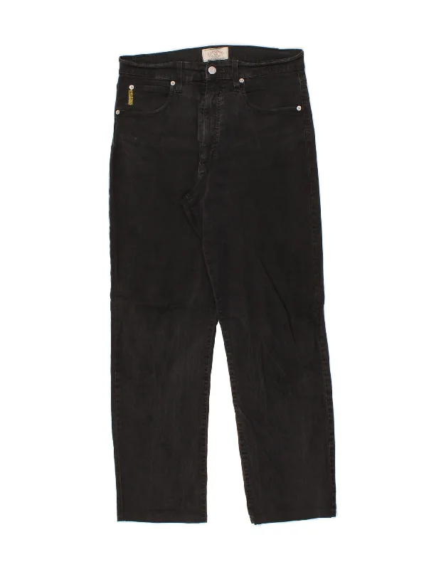 ARMANI Mens Straight Jeans W33 L28 Black