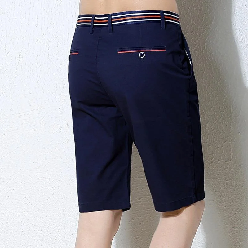 Men's Knee Length Stretch Cotton Shorts