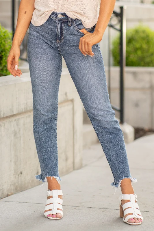 Kathrine High Rise Slim Straight Leg Jeans