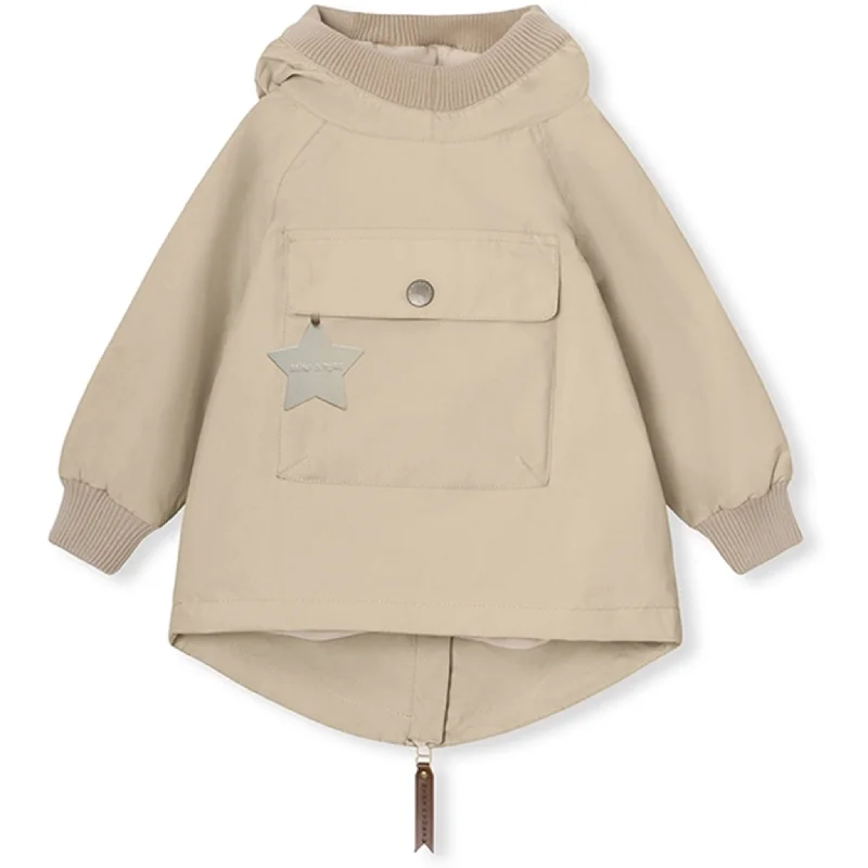 MINI A TURE BABYVITO Spring Anorak w/Fleece Lining Sesame