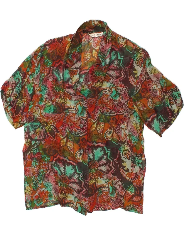 MARINA RINALDI Womens Shirt Blouse Size 23 Medium Multicoloured Floral