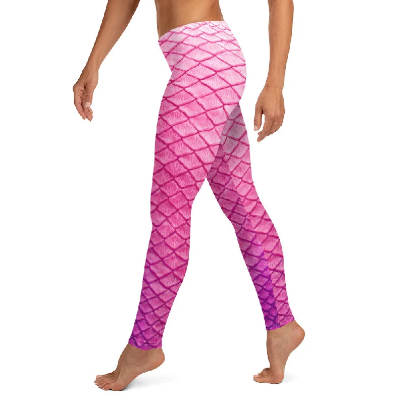 Plumeria Pink Leggings