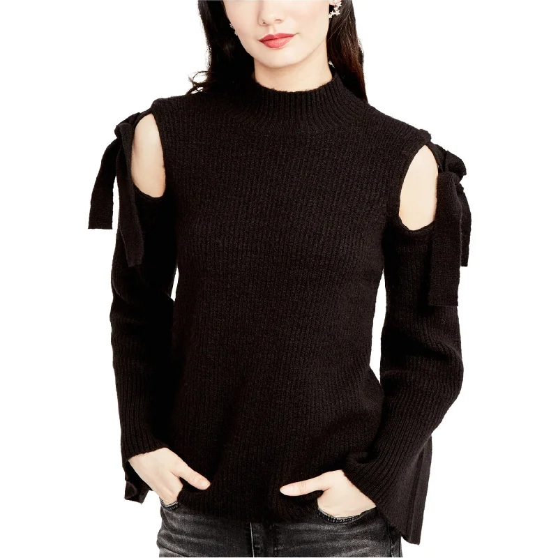 Rachel Roy Womens Cold Shoulder Knit Sweater