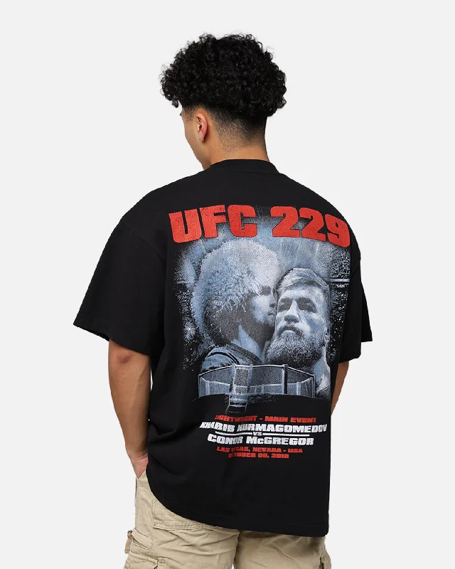 UFC By Goat Crew Khabib Nurmagomedov vs. Conor McGregor  229 Card T-Shirt Black