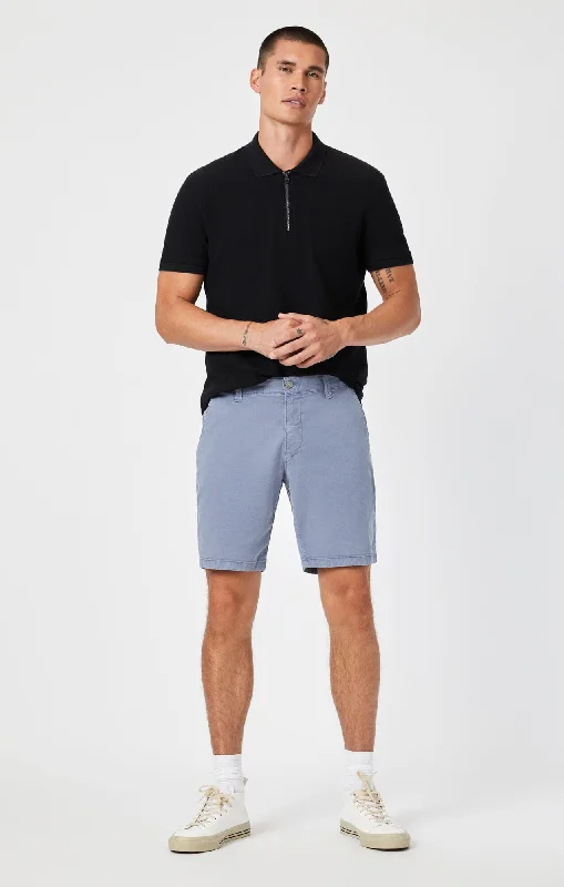 NOAH SHORTS IN FLINT STONE LUXE TWILL