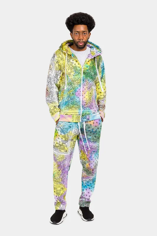 Bandana Paisley Tie Dye Track Suit