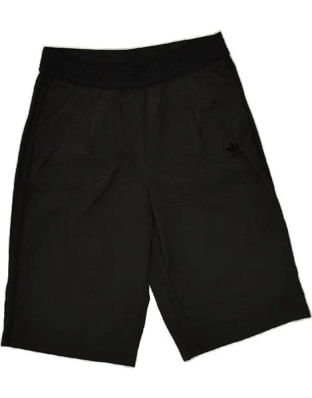 ADIDAS Womens Sport Shorts UK 10 Small Black Nylon