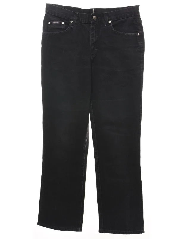 Black Straight-Fit Lee Jeans - W30 L28