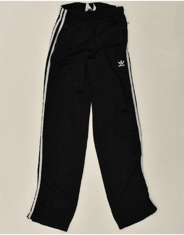 ADIDAS Womens Tracksuit Trousers UK 6 XS Black Polyester