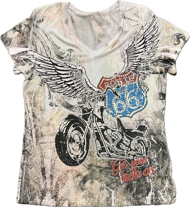 Ladies Biker Wings Shirt