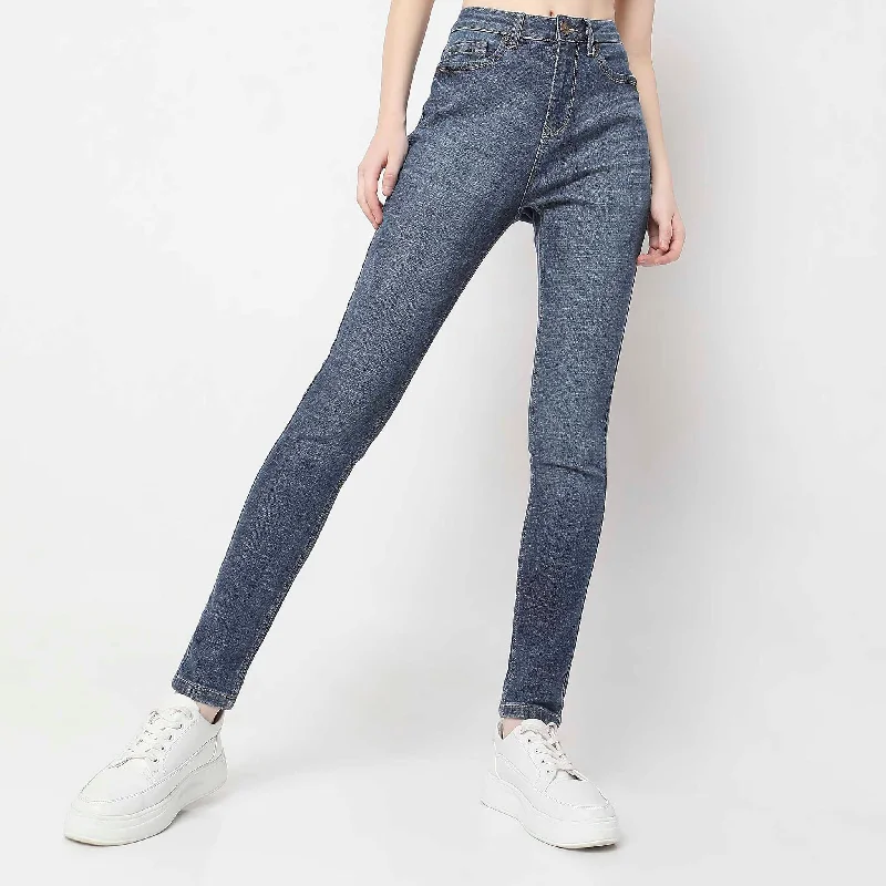 Skinny Fit High Rise Jeans