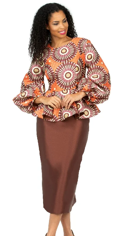 Giovanna Suit 0960-Brown Multi