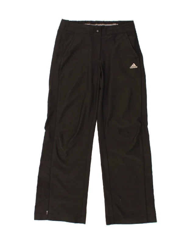 ADIDAS Womens Clima 365 Tracksuit Trousers UK 8 Small Black Cotton