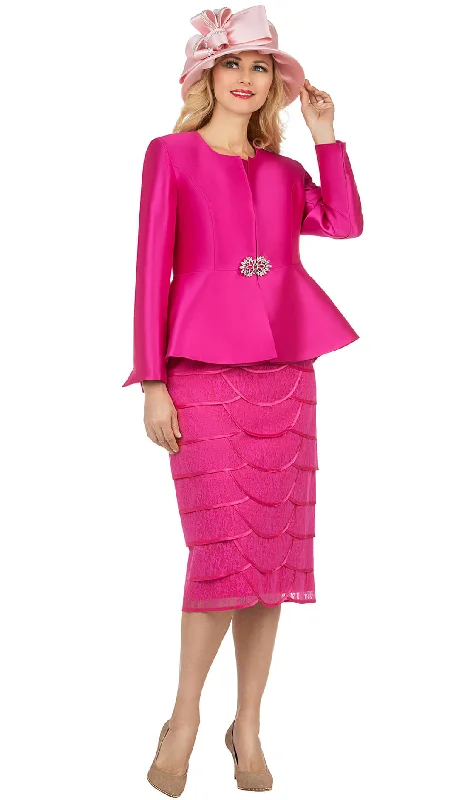 Giovanna Church Suit G1060E-Fuchsia