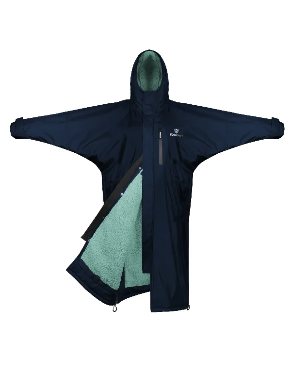 Evolution Women's | Thick Fleece | Fixed hood | Navy/Jade