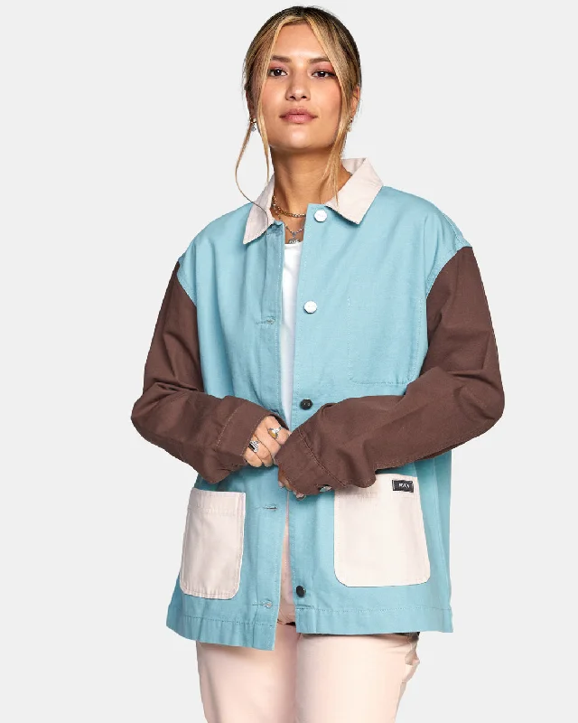 Chorelist Oversized Jacket - Blue Crest