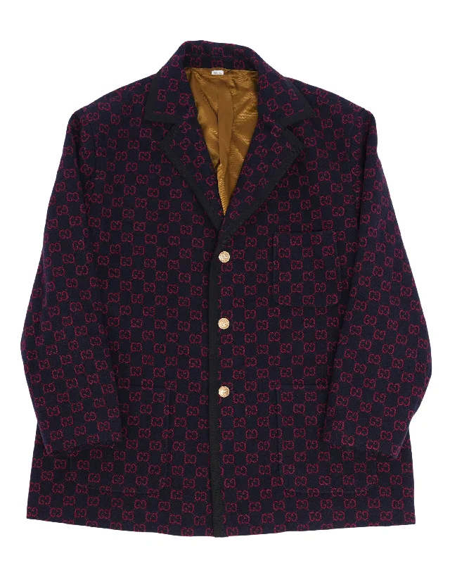 Jacquard Monogram Chester Coat