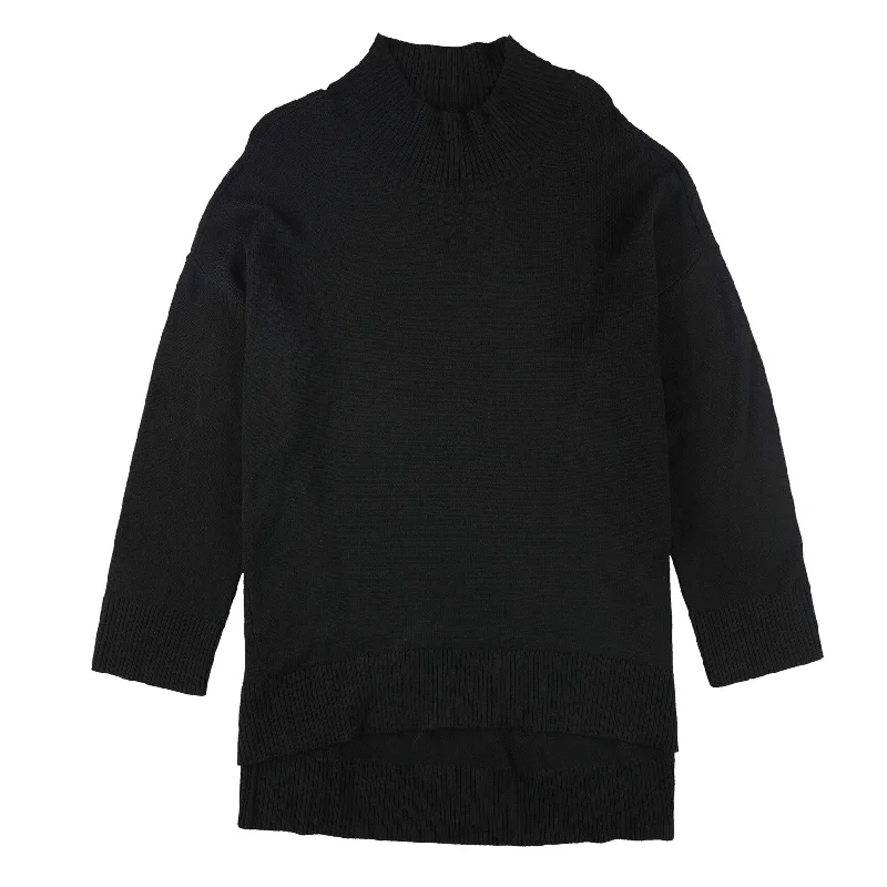 Eileen Fisher Womens Drop-Shoulder Pullover Sweater, Black, X-Large