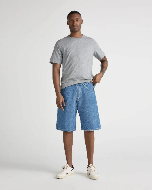 James Denim Short - Medium Stone