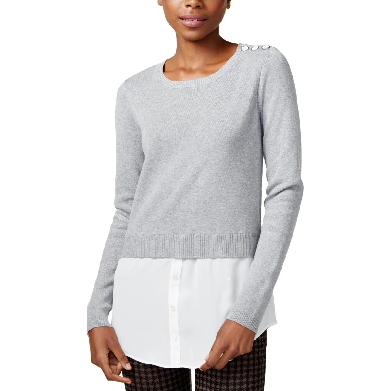 Maison Jules Womens Layered-Look Pullover Sweater