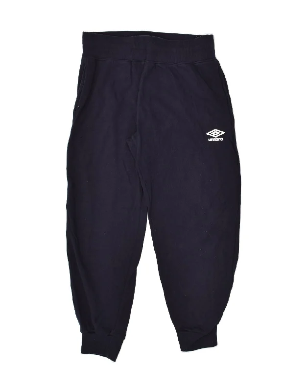 UMBRO Womens Tracksuit Trousers Joggers UK 18 XL Navy Blue Cotton