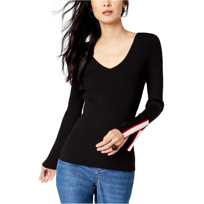 I-N-C Womens Split-Sleeve Pullover Sweater