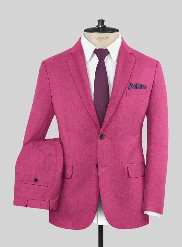 Italian Turna Pink Flannel Suit