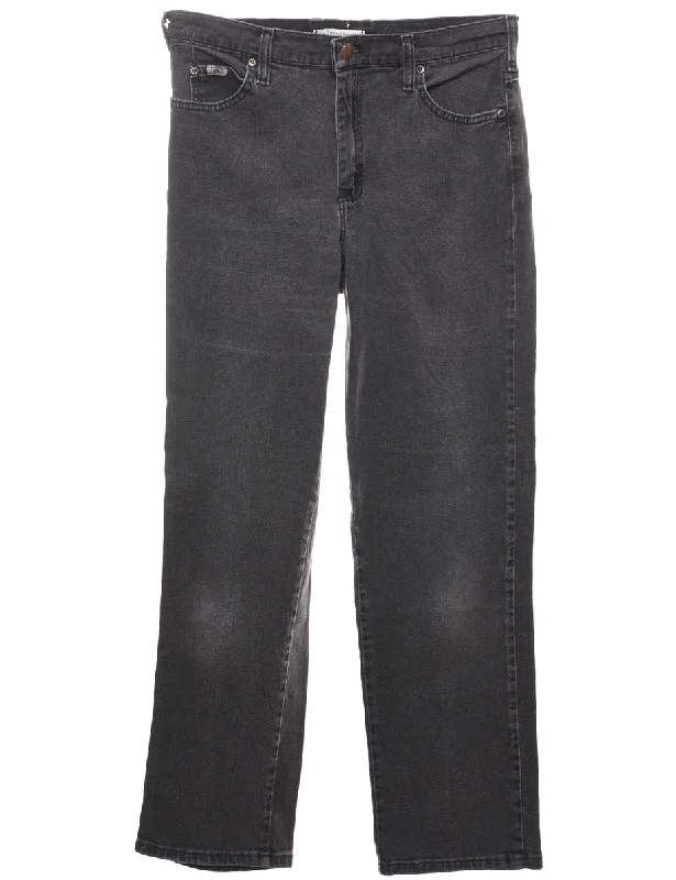 Black Straight-Fit Lee Jeans - W31 L30