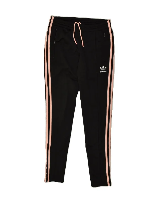 ADIDAS Womens Tracksuit Trousers UK 6 XS  Black Polyester