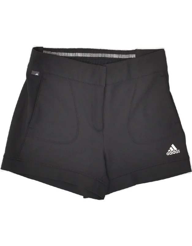 ADIDAS Womens Clima 365 Sport Shorts UK 10 Small Black Polyester