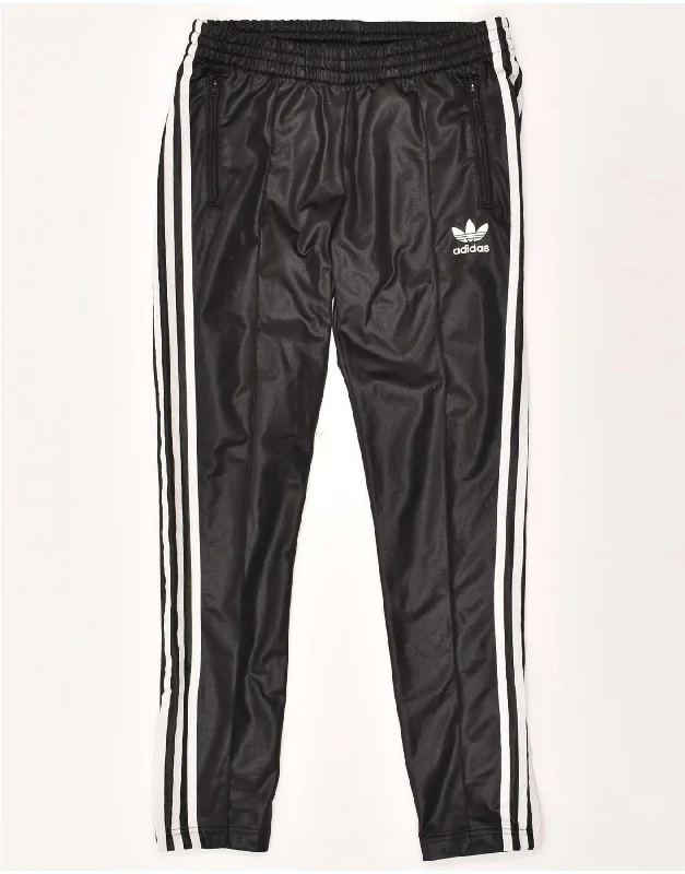 ADIDAS Womens Tracksuit Trousers UK 8 Small Black Polyester