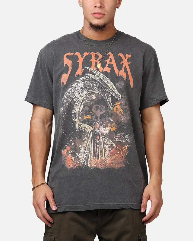 Ripple X Game Of Thrones 'House Of The Dragon' Syrax T-Shirt Washed Black