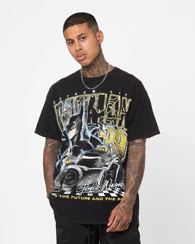 Goat Crew X The Flash Batman Racing Vintage T-Shirt Black Wash