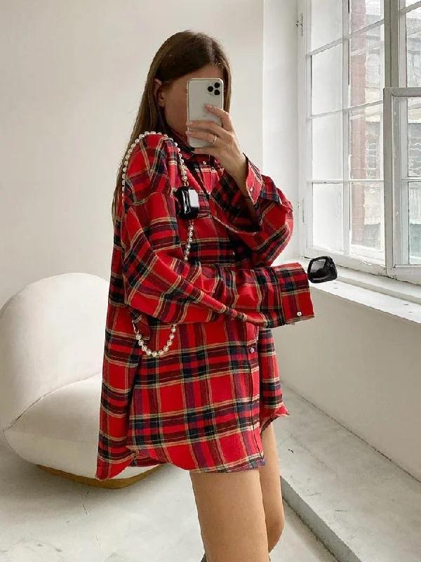 Oversized Plaid Shirt